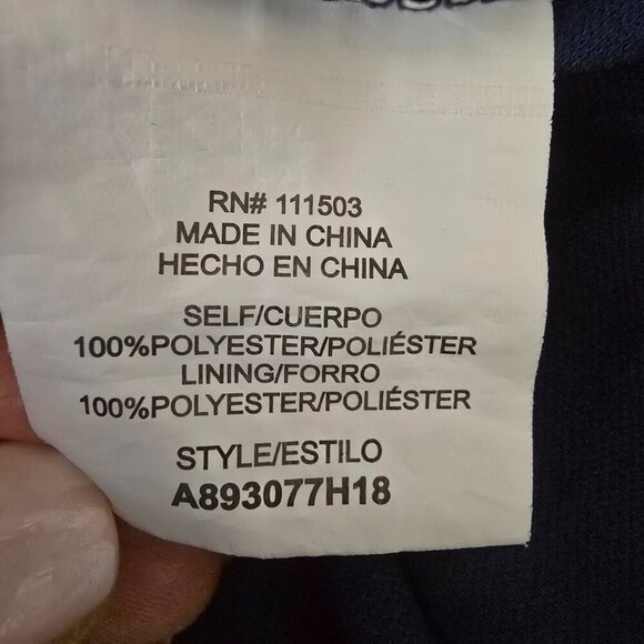 AS U WISH WOMENS SHORT ROMPER NAVY WITH WHITE ARROWS SIZE LARGE EUC - Picture 3 of 6